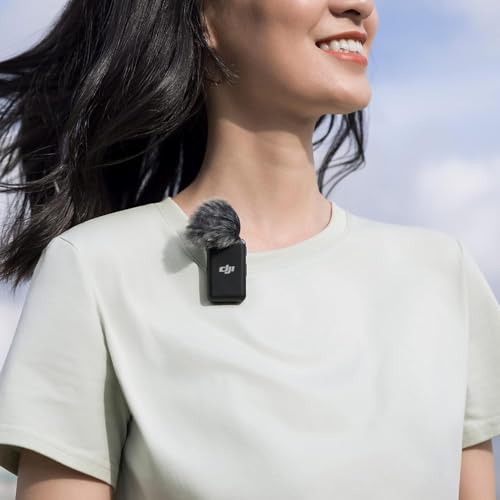 DJI Mic (2 TX + 1 RX + Charging Case), Wireless Lavalier Microphone, 250m (820 ft.) Range, 15-Hour Battery, Noise Cancellation Wireless Microphone for PC, iPhone, Record Interview, YouTube, Black | 15-Hour Battery, Easy for carrying and instant use with b