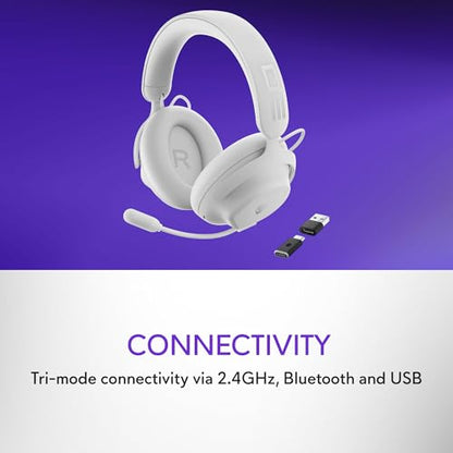 Alienware Pro Wireless Gaming Headset, ANC | 2.4GHz Connection, 50mm Drivers, Hi-Res Audio, Lunar Light, Gaming Ready - color: Lunar Light