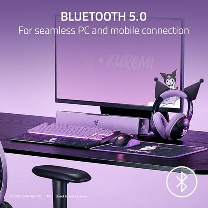 Razer Leviathan V2 X, PC Soundbar, Full-Range Drivers, Kuromi Edition | Compact Design, Chroma RGB, USB-C, Bluetooth 5.0, for PC, Laptop, Smartphones, Tablets & Nintendo Switch - color: Kuromi Edition, size: V2 X