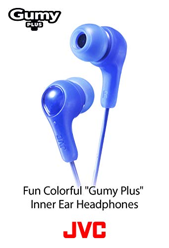 JVC Gumy in Ear Earbud Headphones, Powerful Sound, Comfortable and Secure Fit, Silicone Ear Pieces - HAFX7B Black, Small | Powerful Sound, Comfortable and Secure Fit, Silicone Ear Pieces - size: Small