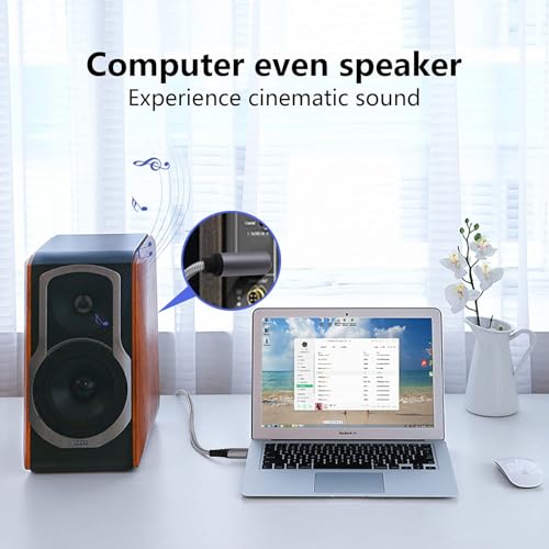 USB to 1/4 inch TRS Audio Stereo Cable 6.6FT,USB-A to 6.35mm Quarter inch Aux Jack Stereo Audio Cable for PC, Laptop, Amplifier, Mixer, Home Theater, Speaker ect - size: 6.6FT, style: USB to 1/4 TRS Audio Cable