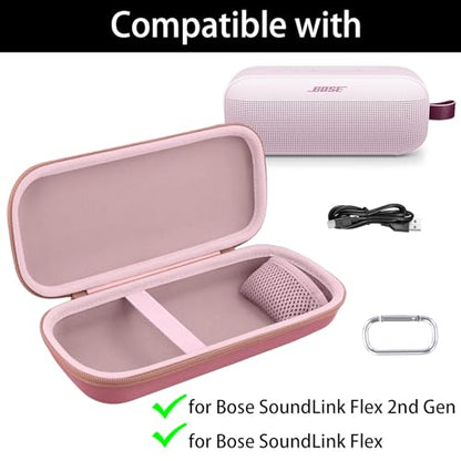 Aenllosi Hard Case for Bose SoundLink Flex 2nd Gen/Bose Speaker, Petal Pink - color: Petal Pink, style: Hard Case for Bose SoundLink Flex 2nd Gen/Flex