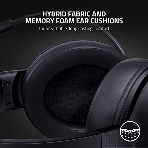 Razer Kraken V3 X Gaming Headset for PC, 7.1 Surround Sound, Black | TriForce 40mm Drivers, HyperClear Bendable Cardioid Mic, Chroma RGB Lighting