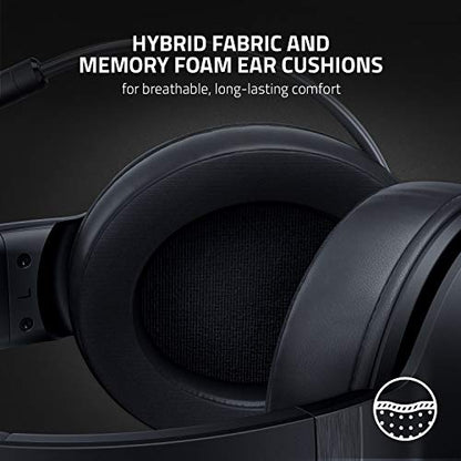 Razer Kraken V3 X Gaming Headset for PC, 7.1 Surround Sound, Black | TriForce 40mm Drivers, HyperClear Bendable Cardioid Mic, Chroma RGB Lighting