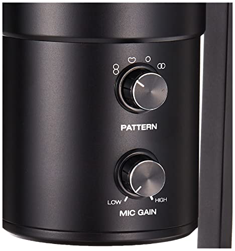 M-Audio Uber Mic | Professional USB Microphone With Switchable Polar Patterns and Integrated Headphone Output, black