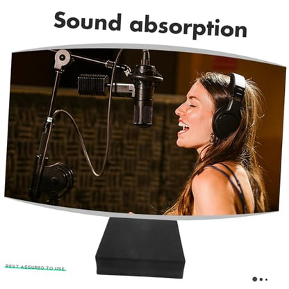 Hemoton Acoustic Isolation Pad for Speakers Soundproof Foam -Layer Design Noise Isolation Pad for Studio Monitors Enhanced Stability and Vibration Control