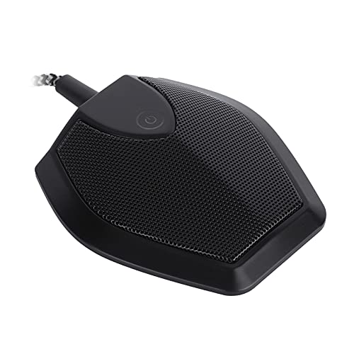 ciciglow USB Conference Microphone,USB Mic with Mute Function,Touch DualCapacitor Recording Receiver,Plug & Play,Multiple Pickup Patterns for Video Teaching Conference Room Game Webcast