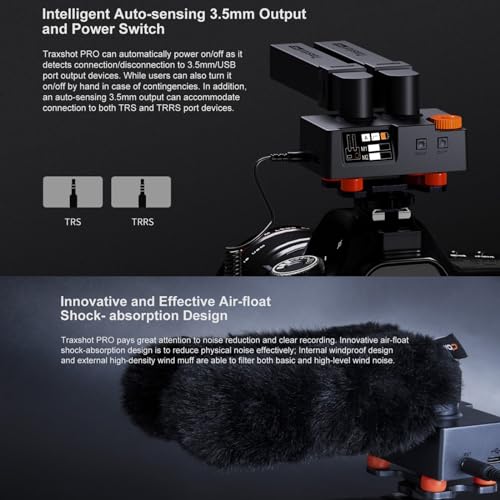 comica Traxshot Pro Super Cardioid Transformable All-in-One External Shotgun Microphone for Camera Smartphone