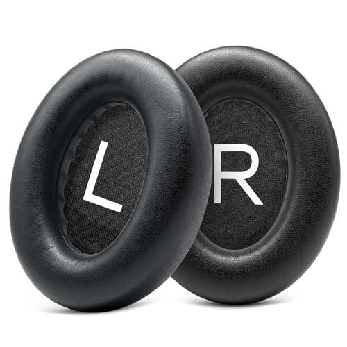 GEVO Ear Pads Replacement for Bose NC700, Black | Earpads for Bose Noise Cancelling Headphones 700, Soft Protein Leather, High-density Memory Foam - color: Black