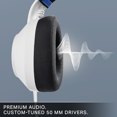 PowerA LucidSound LS10P Gen 2 Wired Gaming Headset for PlayStation - White, Quick-Access Audio Controls, Designed for Comfort, Premium Audio, flip-to-Mute Boom mic, PC Compatible - style: White