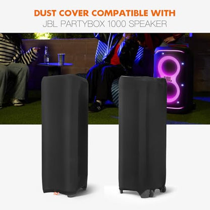 Dust Cover Protective Case for JBL PartyBox 1000 Partybox Speaker | Dust Cover Protective Case with Adjustable Elastic Buckle, Top Pull Rod Hole, Reusable & Washable - size: For JBL Partybox 1000