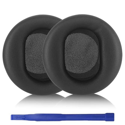 Aiivioll Replacement Ear Pads for Microsoft Surface 1/2 Headphones, Protein Leather Memory Sponge Ear Cushion Compatible Surface 1/2 Headphones，Headphone Accessories Ear Muff Repair Parts (Black) - color: Black