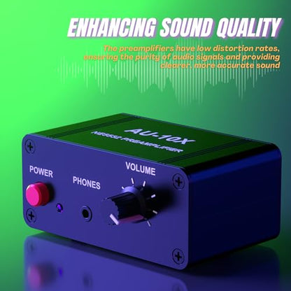 Phono Preamp, Mini Stereo Audio Preamplifier, Headphone Amplifier