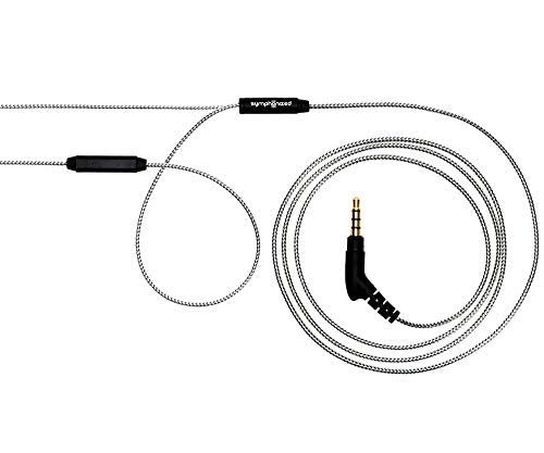 Symphonized ALN 2.0 Premium Genuine Wood in-Ear Noise-isolating Headphone, Earbud, Earphones with Innovative Shield Technology Cable and Mic (Silver) - color: Silver