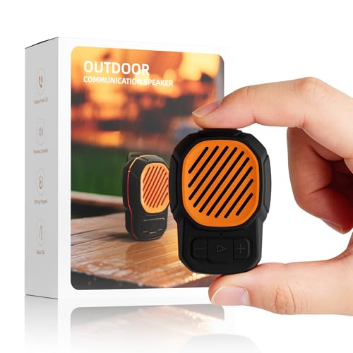 Wearable Bluetooth Speaker, Magnetic Clip on Mini Speaker, TWS Built-in Mic | Small Portable Speaker, IPX6 Waterproof, 2.2oz, 5.4 Bluetooth, Hands-Free Call, Gifts for Men Women, Outdoor Indoor Golf