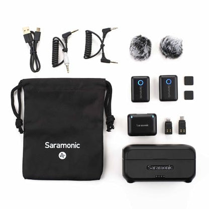 Saramonic Blink 500 Micro 2-Person Digital Wireless Microphone System for Cameras, Smartphones & Computers (BLINK500B2+) | Digital for Cameras, Smartphones & Computers (+)