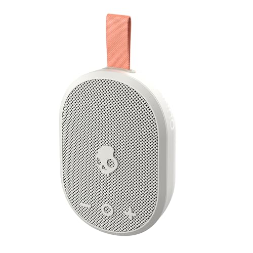 Skullcandy Ounce+ Wireless Bluetooth Speaker - IPX7 Waterproof Mini Portable Speaker with 16 Hour Battery, True Wireless Stereo, and Ballistic Nylon Carry Strap (Bone) - color: Bone