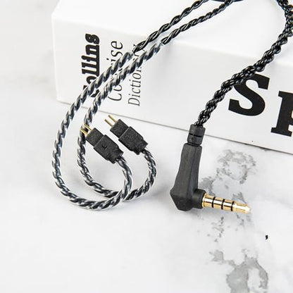 KZ ZS10 Pro IEM Cable, 2 Meter Long in Ear Monitor Cable, CCZ C01 4N OFC Upgraded Earbuds Cord for ZSN PRO X, Castor, EDX PRO, ZS12 PRO X, ZS10 PRO-X, ZAR, ZAS, CCA CRA (2m, 2Pins With Mic, Black) - size: 2m, style: 2pins-With Mic