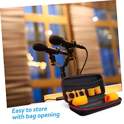 Garneck Microphone Bag Compatible Storage Bags for Spark Rod Holders Padded Case Sponge Zippered Cover Windscreen Covers Included