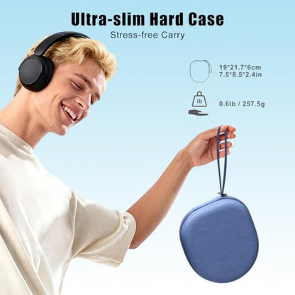Headphone Headset Case Compatible with JBL Tune 510BT 720BT 520BT 770NC/Sony WH-CH520/Soundcore by Anker Life Q20 Q20i Q30/BERIBES/KVIDIO Wireless On-Ear Headphones, Blue - color: Blue