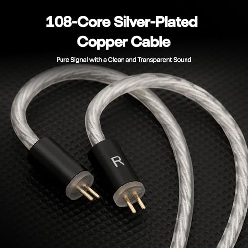 Linsoul Kefine Klean in Ear Monitor,10mm DLC Diaphragm Dynamic Driver HiFi Earphones,Wired Gaming Earbuds,Replaceable Nozzles + ZiiGaat PELLEPOD Leather Earbud Case, Waterproof IEM Storage Box