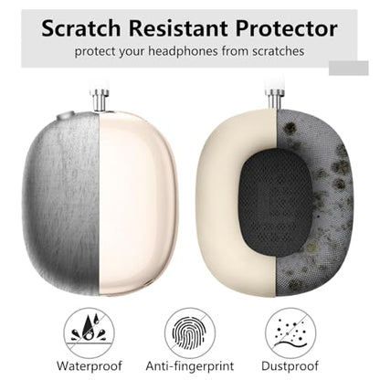 for AirPods Max case Cover,Anti-Scratch Ear Pad Case Cover/Ear Cups Cover/Headband Cover for AirPods Max. Clear Soft TPU and Silicone,Skin Scratch Proof. - color: 3PC-Starlight