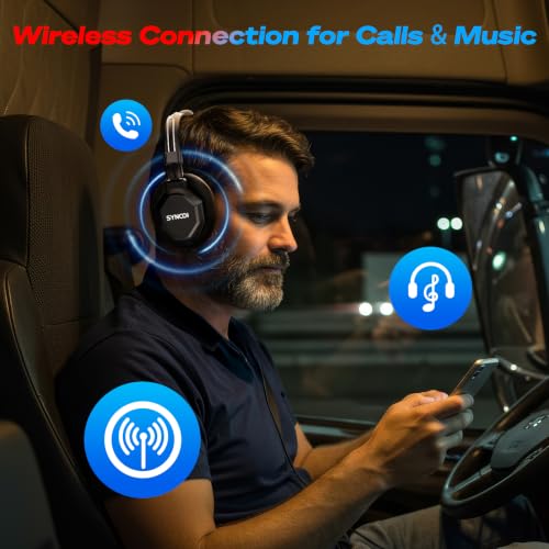 SYNCO XTALK XMAX9 Headset Intercom System, BT Connection & AI Noise Cancel | Wireless 2.4G & BT 24H batteries, AI noise cancel chip Dual-ear headset for large-scale productions & conferences - color: 9-set, size: Xtalk Xmax