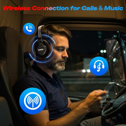 SYNCO XTALK XMAX9 Headset Intercom System, BT Connection & AI Noise Cancel | Wireless 2.4G & BT 24H batteries, AI noise cancel chip Dual-ear headset for large-scale productions & conferences - color: 9-set, size: Xtalk Xmax