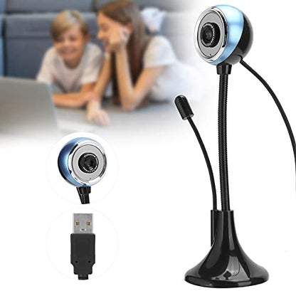 Mini Web Camara with Microphone, 360 Degree Rotated USB 480P HD Webcam for Desktop PC Laptop Video Calling Recording Conferencing, for Skype Zoom Meeting