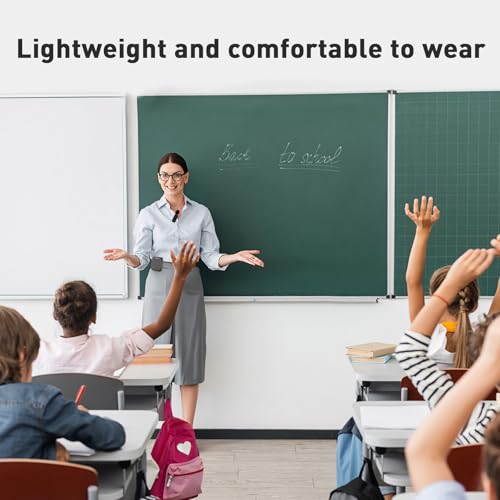 ZOWEETEK Wireless Voice Amplifier with Handheld & Lavalier Mics for Teacher | Portable Megaphone, Bluetooth Speaker, Rechargeable, for Classroom, Meeting, Group Outings, Party, Karaoke