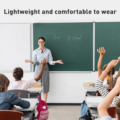 ZOWEETEK Wireless Voice Amplifier with Handheld & Lavalier Mics for Teacher | Portable Megaphone, Bluetooth Speaker, Rechargeable, for Classroom, Meeting, Group Outings, Party, Karaoke