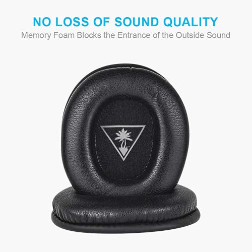 Ear Force XO Seven Ear Pads, Replacement Protein Leather Earpads for Turtle Beach XO 7, Recon 50 60P, Stealth 500 P X, 600 Gen 1, 350VR 400 420X 450 520 X12 300 Atlas Headphones (Not for XO7 Pro)