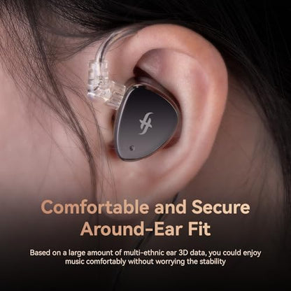 Linsoul SIMGOT EM6L 1DD + 4BA Hybrid Driver in-Ear Monitor & Gaming Earbuds