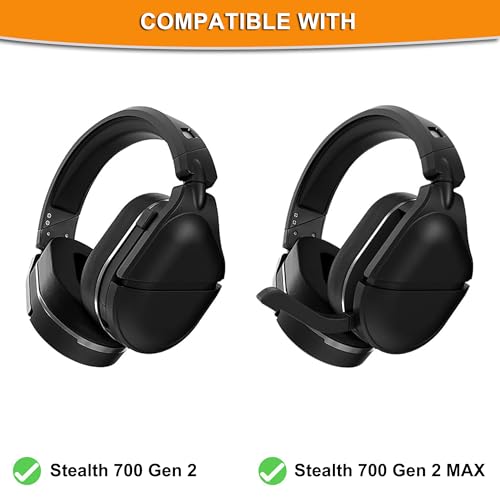 Defean Cooling Gel Earpads for Turtle Beach Stealth 700 Gen 2 Headset | Also for Turtle Beach Stealth 700 Gen 2 MAX Wireless Gaming Headset High-Density Noise Isolation Foam