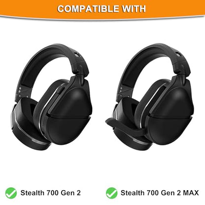 Defean Cooling Gel Earpads for Turtle Beach Stealth 700 Gen 2 Headset | Also for Turtle Beach Stealth 700 Gen 2 MAX Wireless Gaming Headset High-Density Noise Isolation Foam