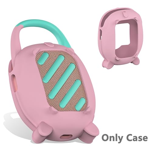 JCHPINE Silicone Cover Case for JBL Clip 5 Portable Bluetooth Speaker - color: Pink