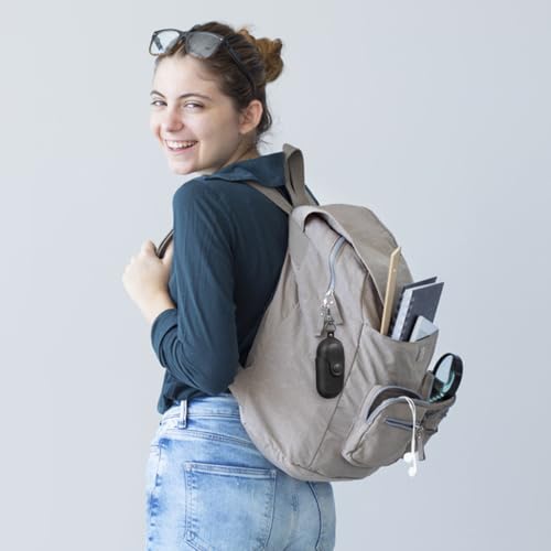 SHOWERORO Waterproof Earphone Case for Earbuds 3I, Scratch-Proof Headset Storage Bag with Dustproof Holder for Camping, Chic Black Protective Earphone Organizer