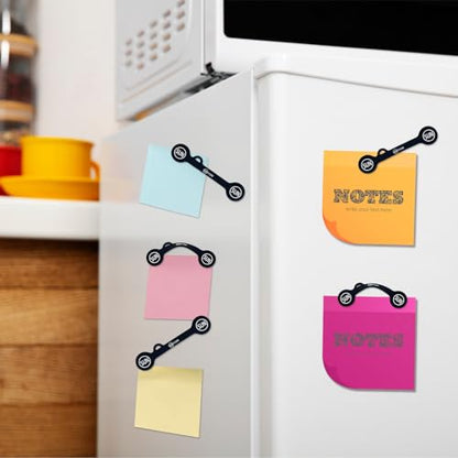 SUNFICON Magnetic Cable Clips Cable Organizers Earbuds Cords Clips Bookmark Whiteboard Noticeboard Fridge Magnets USB Cable Managers Keepers Ties Straps for Home Kitchen,Office,School,5 Pack Black