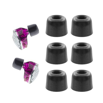Klowcok Memory Foam Replacement IEM Eartips for KZ ZS10 Pro X ZSN, Large - size: Large
