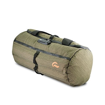 Skunk Duffle bag Medium 16"- Smell Proof - With combo lock (Olive green, 16"x7.5") - color: Olive green