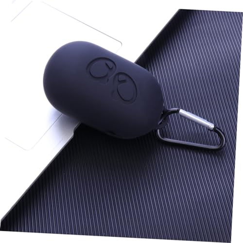 Silicone Protective Case for Wireless Earphones Shockproof and Dustproof Sleeve Compatible Full Protection for Charging Case Black