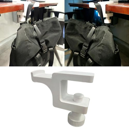 Multipurpose Desk Mount Headphones Holder Clamp on Under Hook for Offices Home Organization Needs Clamp on Under Hook