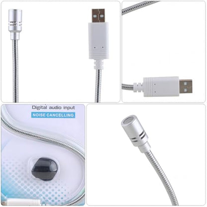 Toddmomy USB Computer Microphone with Portable Compact Design, Aluminum Alloy Body, and Sponge Cover for Voice Chat and Live-Streaming Compatible with Laptop and Desktop