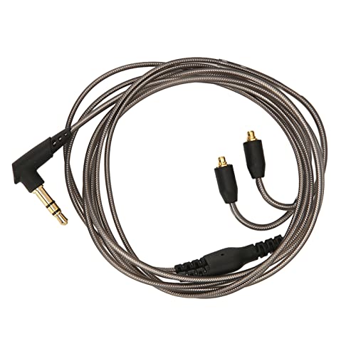 Replacement Cable for SE215 SE535, Tinned Copper MMCX Connector, Soft Flexible Cord for Shure Earphones (Black)