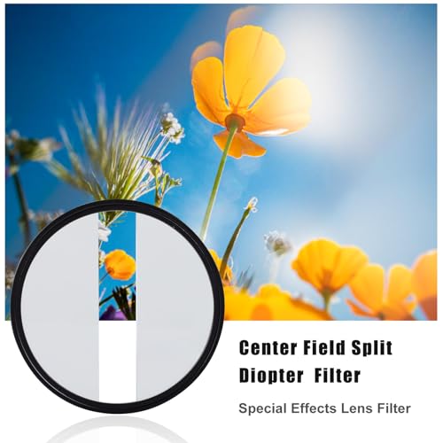 GREEN.L 58mm Center Field Split Diopter Effect Filter - size: 58mm, style: Field Split Diopter Filter