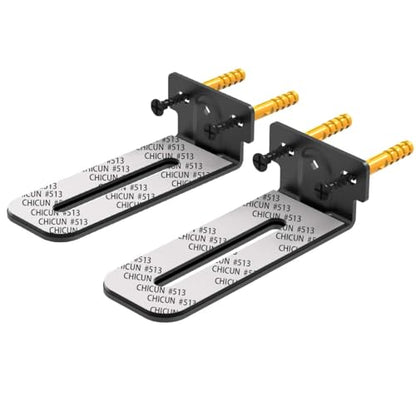Soundbar Wall Mount Bracket Universal Soundbar Mount Shelf Depth Adjustable for Bose, Samsung, Vizio, LG, Dolby Atmos Soundbars (Black: V01) - color: Black: V01