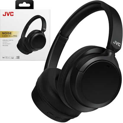 JVC Over Ear Wireless Active Noise Cancelling Headphones - Bluetooth 5.3 - Ambient Mode, 3 Audio Modes, Soft Comfort Pads, 35 Hr Battery, Foldable & Lightweight – Mic- Travel & All-Day Wear - HA-S75N - style: Active Noise Cancelling