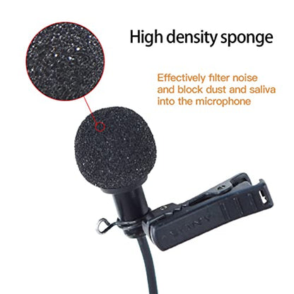 Foam Mic Covers Foam Lavelier Windscreen, Lapel Microphone Foam Cover for Sony Lavalier Microphone Windscreen Replacement Foam Windscreen, Pack of 3 - size: 0.28inch diameter for Sony lavalier microphone