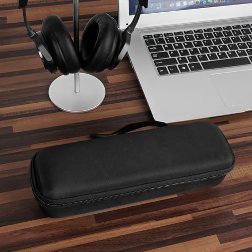 Geekria for Creators Microphone Case, Mic Carrying Case, Travel Protective Bag with Cable Storage Compatible with TONOR TW630, TW620, Dolphin MCX10, MCX20, Gemini Sound GMU-M100 (Black)