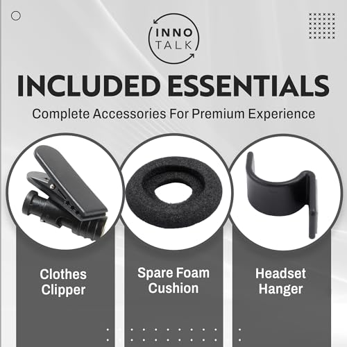 INNOTALK Phone Headset Compatible with Avaya 5620 5621 5625 6416 6424 QE4610 9404 9406 9408 9504 9508, QD Headset Adapter Cable + Noise Cancel Supersonic Monaural Desk Phone Headset - size: Superb Monaural